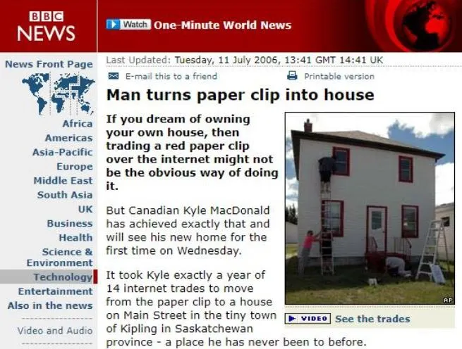 Kyle Macdonald noticia bbc news