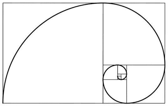 Gráfico Espiral de Fibonacci. Fonte: Rodrigo Cohen