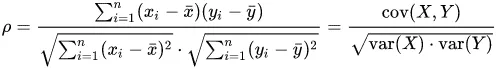 Cálculo Correlação de Pearson