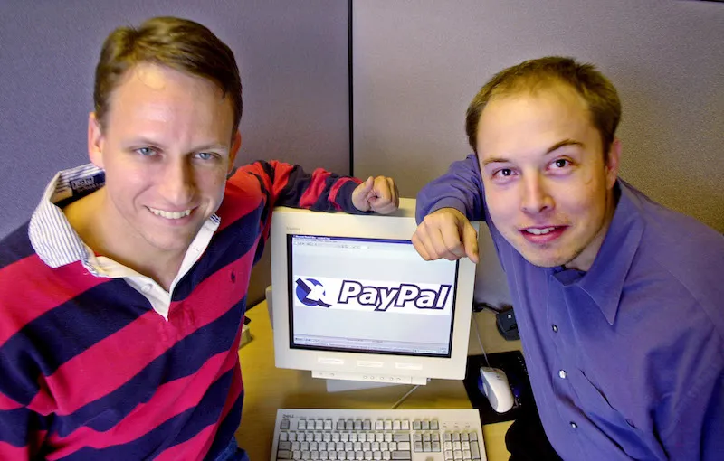 Peter Thiel e Elon Musk PayPal