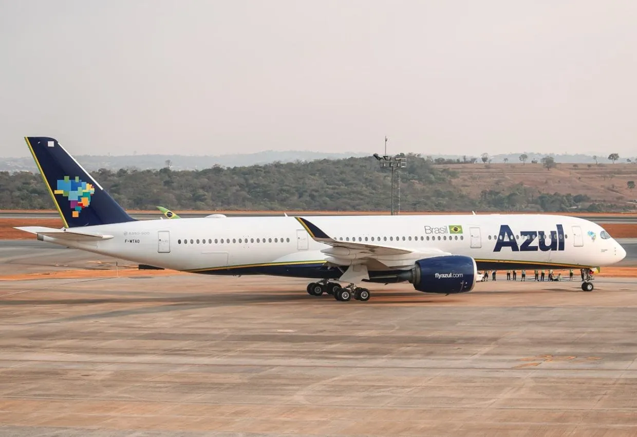 Azul (AZUL4) Realiza Voo Inaugural do A350, Maior Avião da Companhia